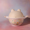 Lidded Bowl- Patchwork Bear Bear