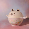 Lidded Bowl- Patchwork Bear Bear