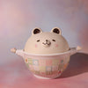 Lidded Bowl- Patchwork Bear Bear