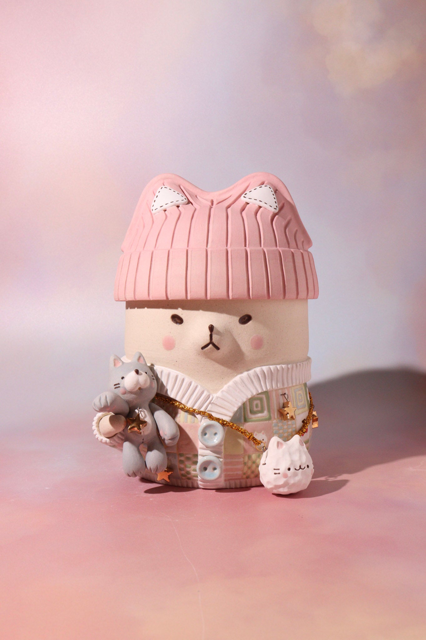 Jar - Kitty Beanie (Patchwork Mew San B)