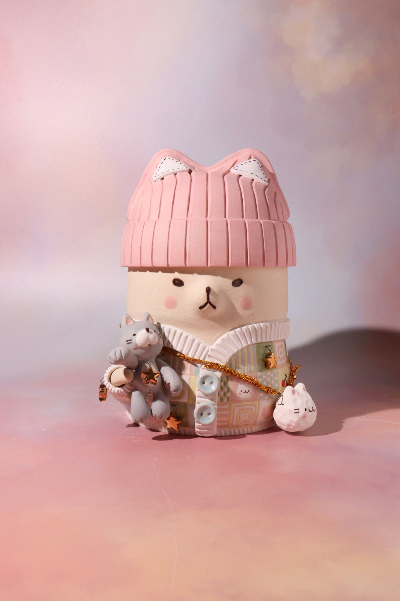 Jar - Kitty Beanie (Patchwork Mew San A)