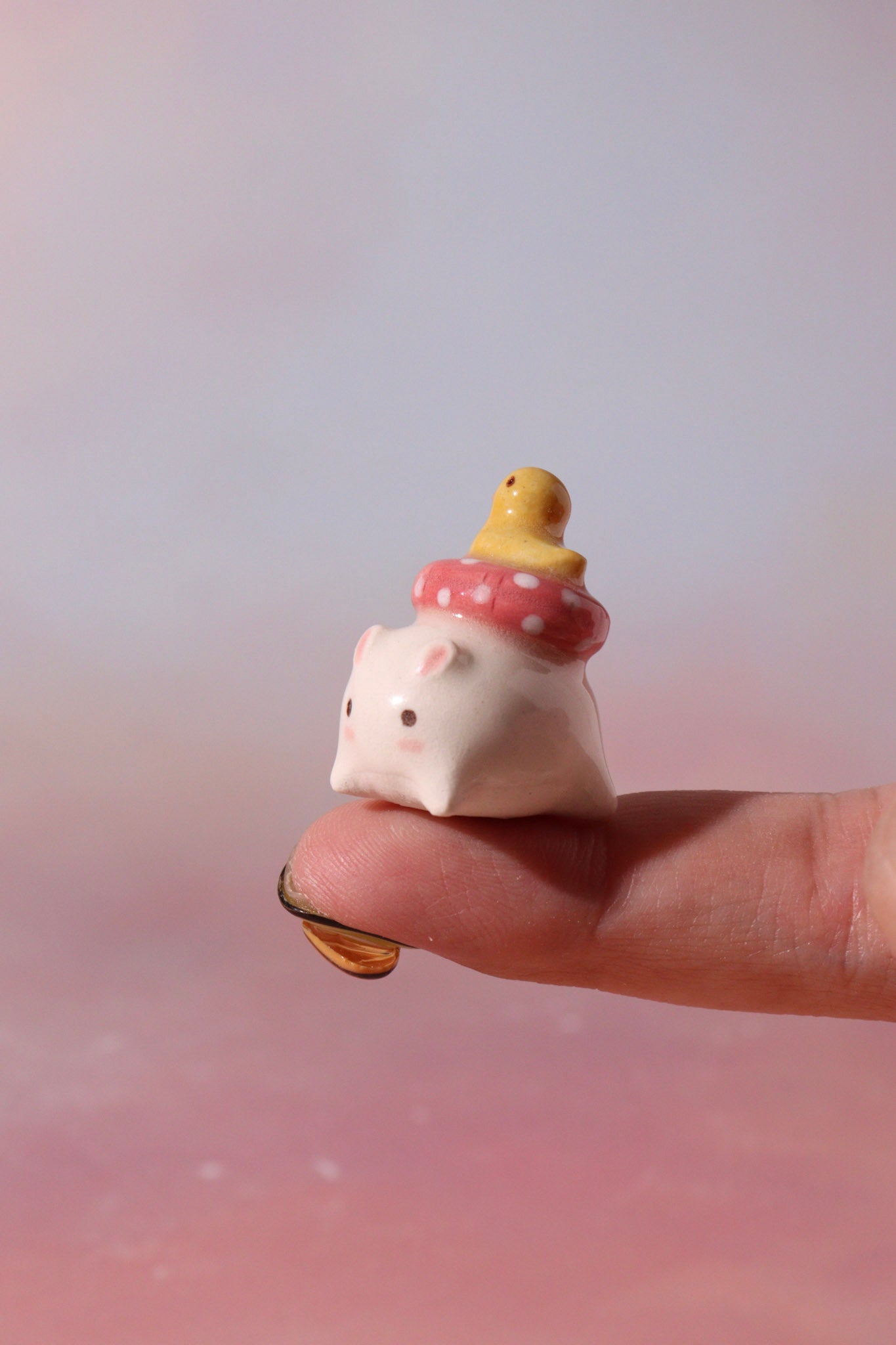 Ceramic Figurine - Weeny Bunny (Floatie duck)