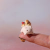 Ceramic Figurine - Weeny bunny (Waffle)
