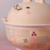 Lidded Bowl- Patchwork Bun Bun
