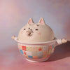 Lidded Bowl- Patchwork Shiba (Summer Edition)