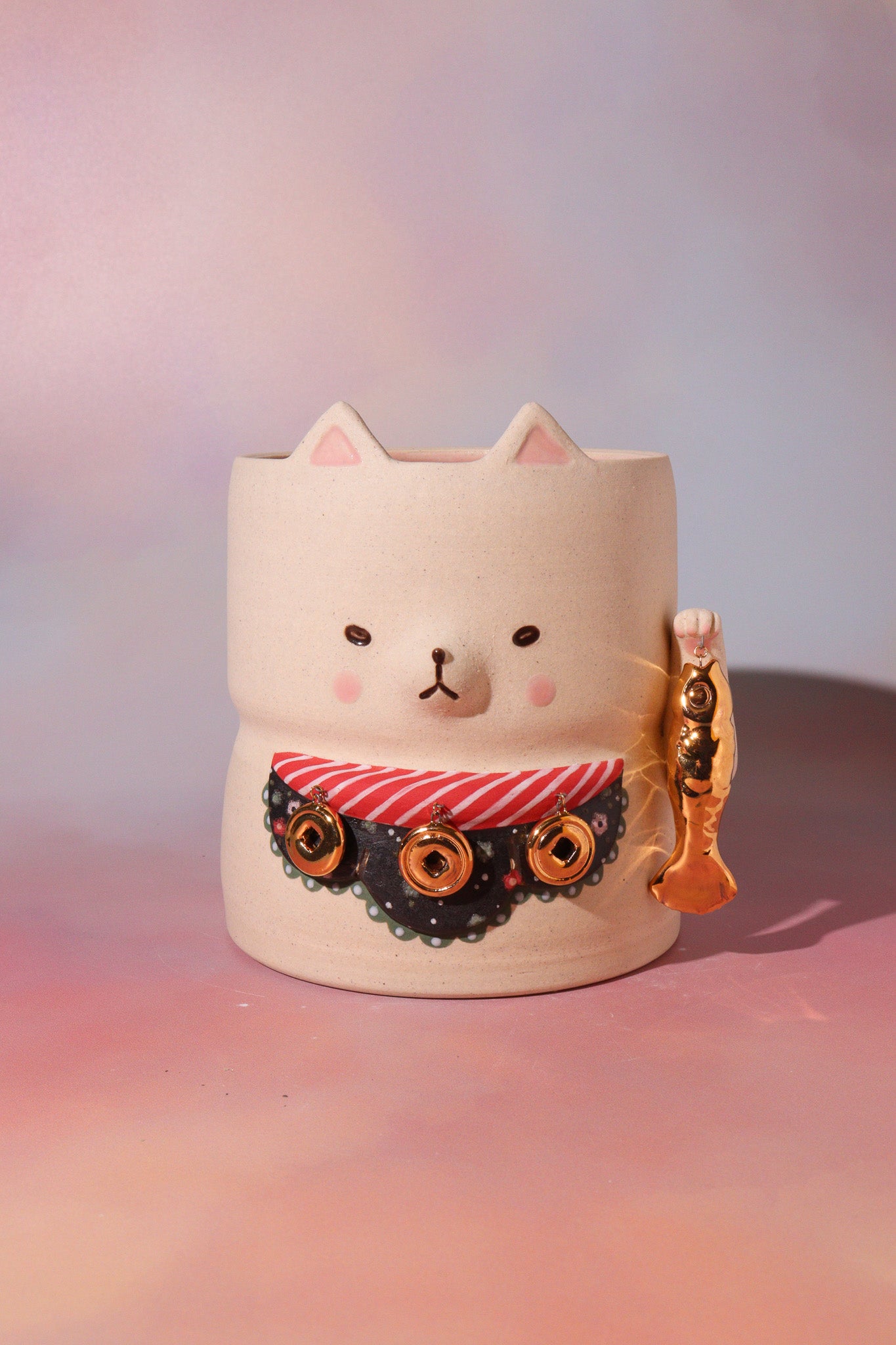 Planter - Fancy Lucky Mew San (Black)