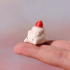Ceramic Figurine - Weeny bunny (Strawberry cream)