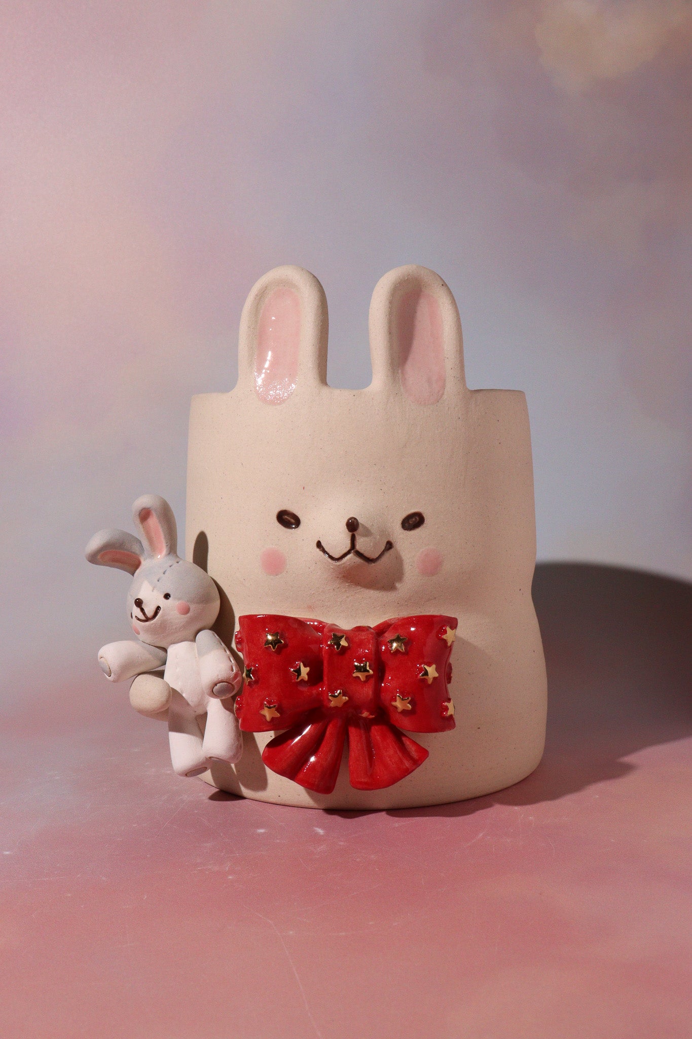 Pot - Plushy Bun Bun (Holiday edition)
