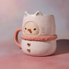 Mug - Snowman Kitty (Pink)