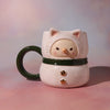 Mug - Snowman Kitty (Green)