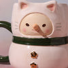 Mug - Snowman Kitty (Green)
