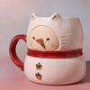 Mug - Snowman Kitty (Red)