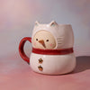 Mug - Snowman Kitty (Red)