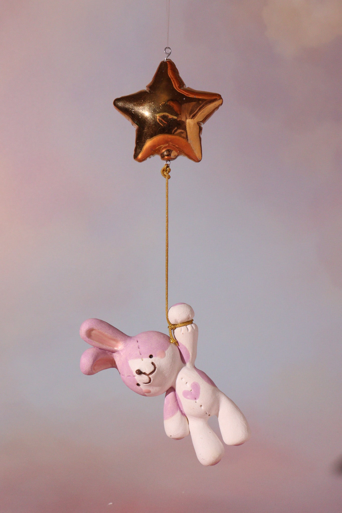 Ornament  - Up! (Lilac Bunny)