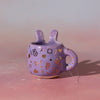 Small Figurine - Mini Mug Ornament (Purple Bunny)