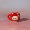 Small Figurine - Mini Mug Ornament (Red Bear)