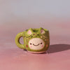 Small Figurine - Mini Mug Ornament (Green Kitty)