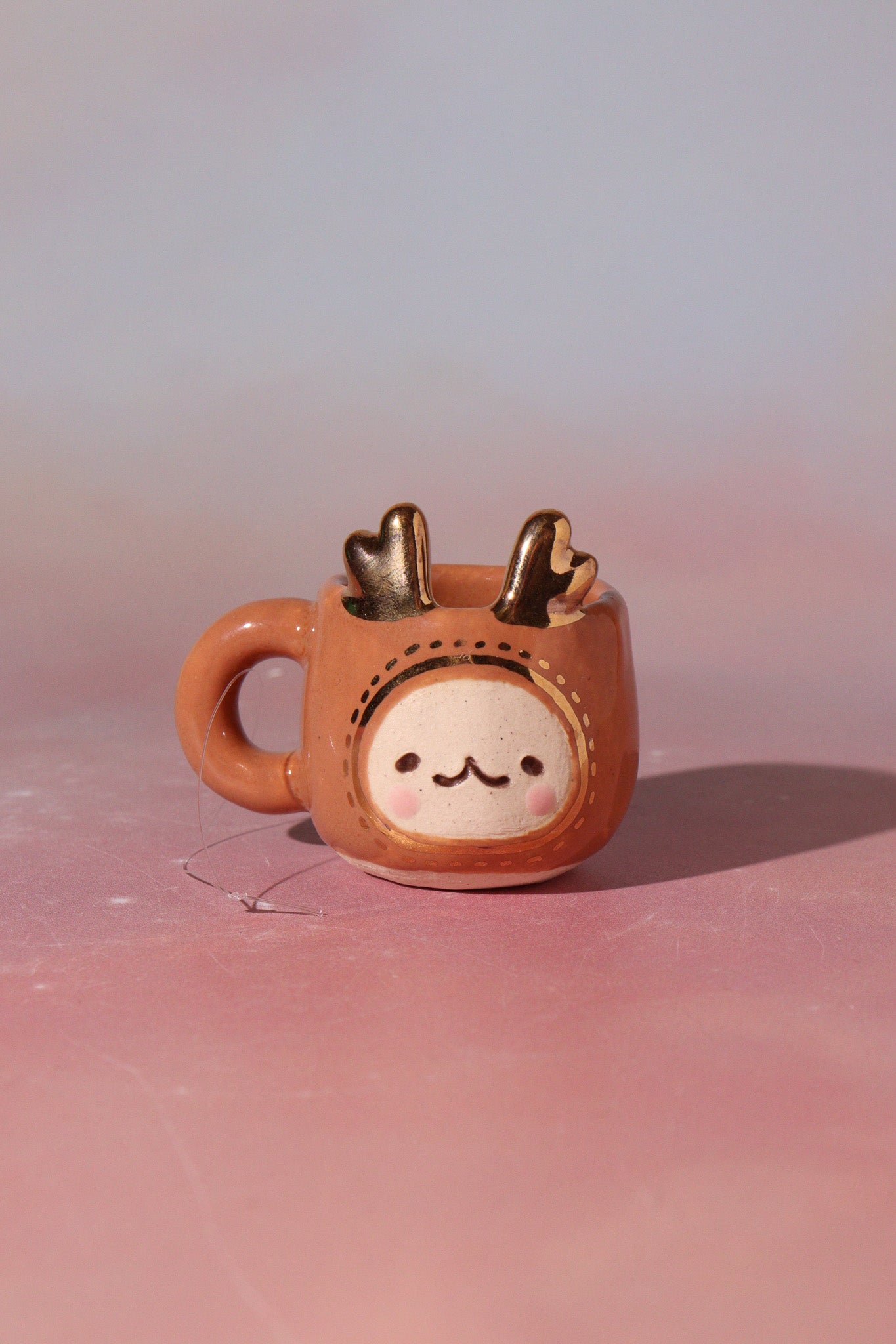 Small Figurine - Mini Mug Ornament (Little Deer)
