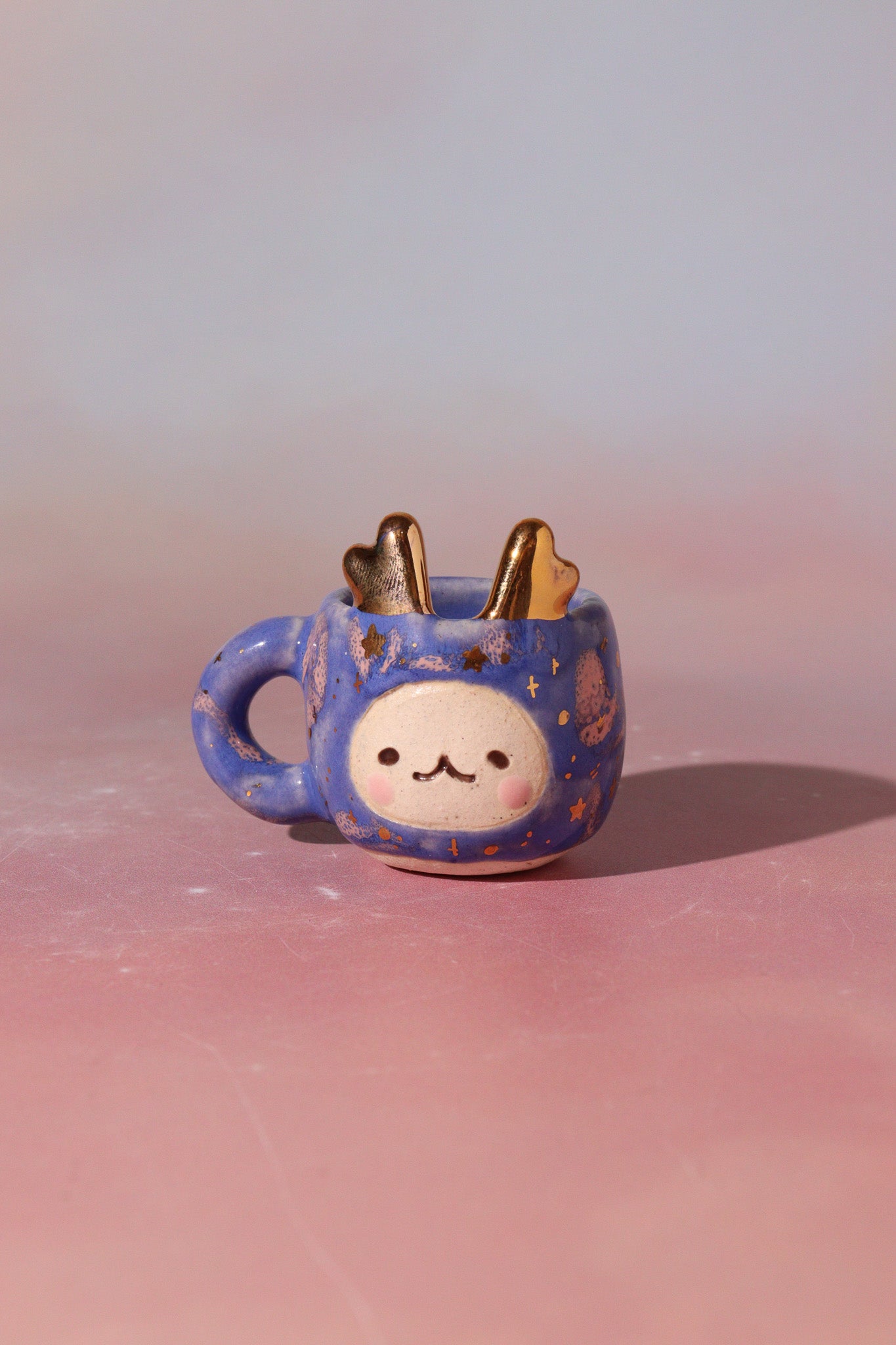 Small Figurine - Mini Mug Ornament (Starry Deer)