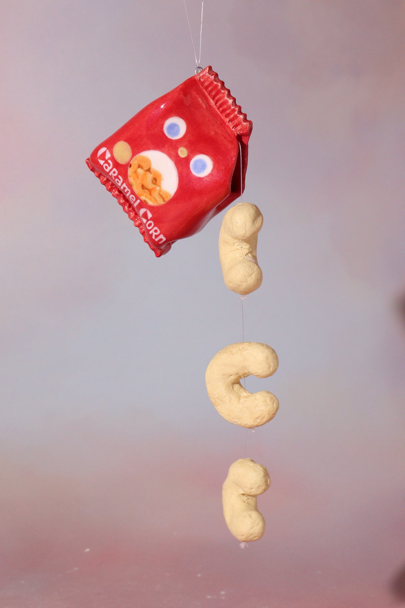 Ornament  - Caramel Corn (Red)