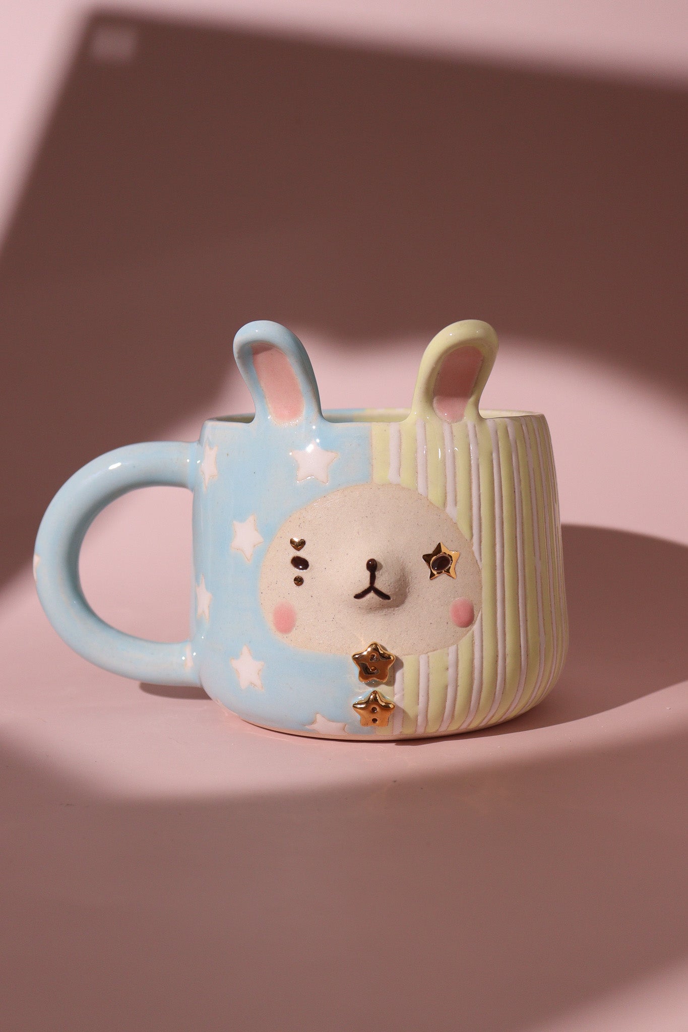 Mug - Circus Bun Bun (Blue+Yellow)